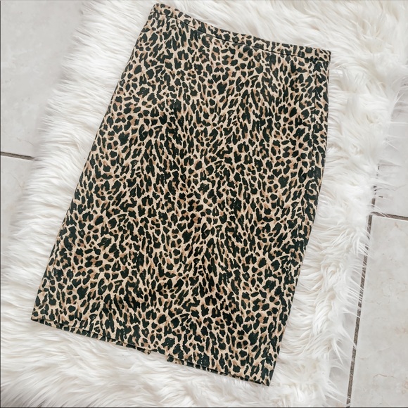 J. Crew Leopard Pencil Skirt - Picture 3 of 5